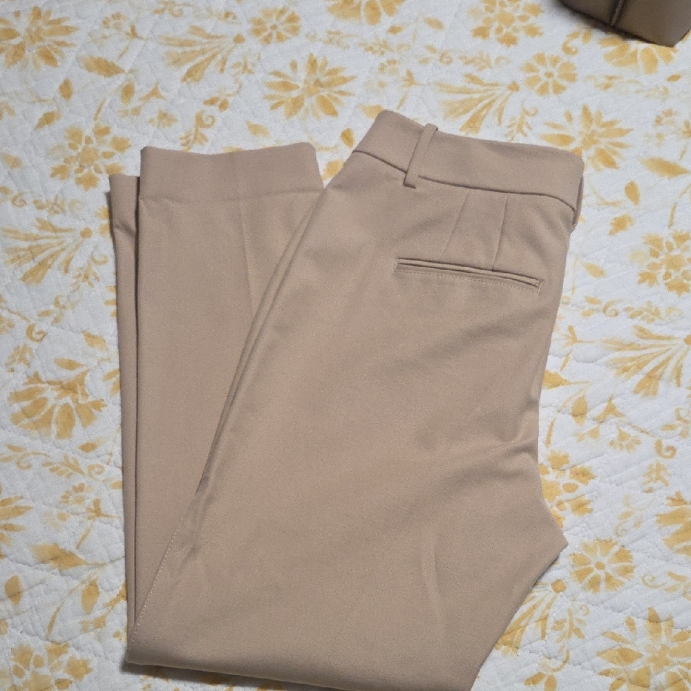 White House Black Market Classic Tan Trousers